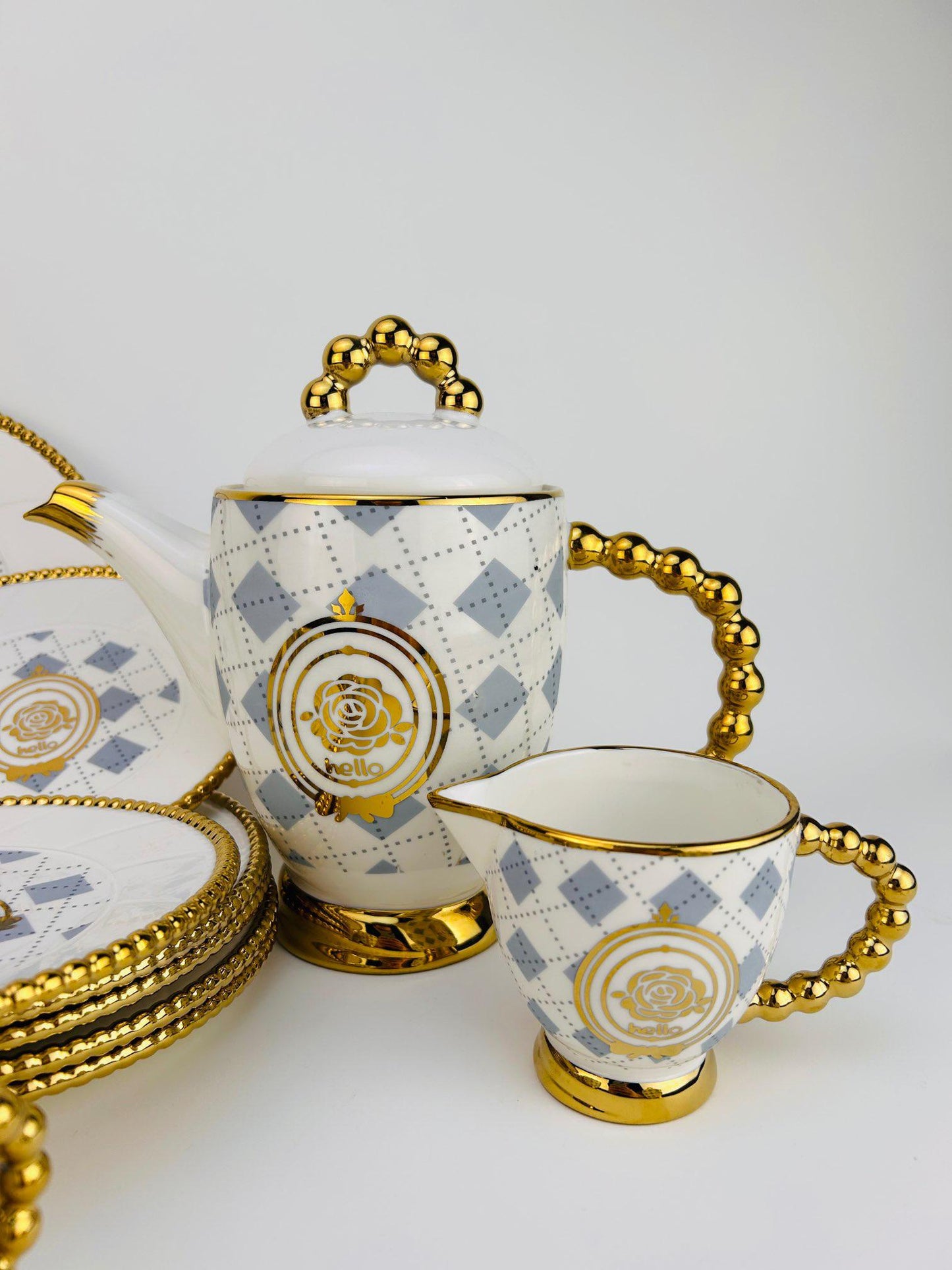 tea set, crockery, teacup set, tea, ceramic, kitchen items