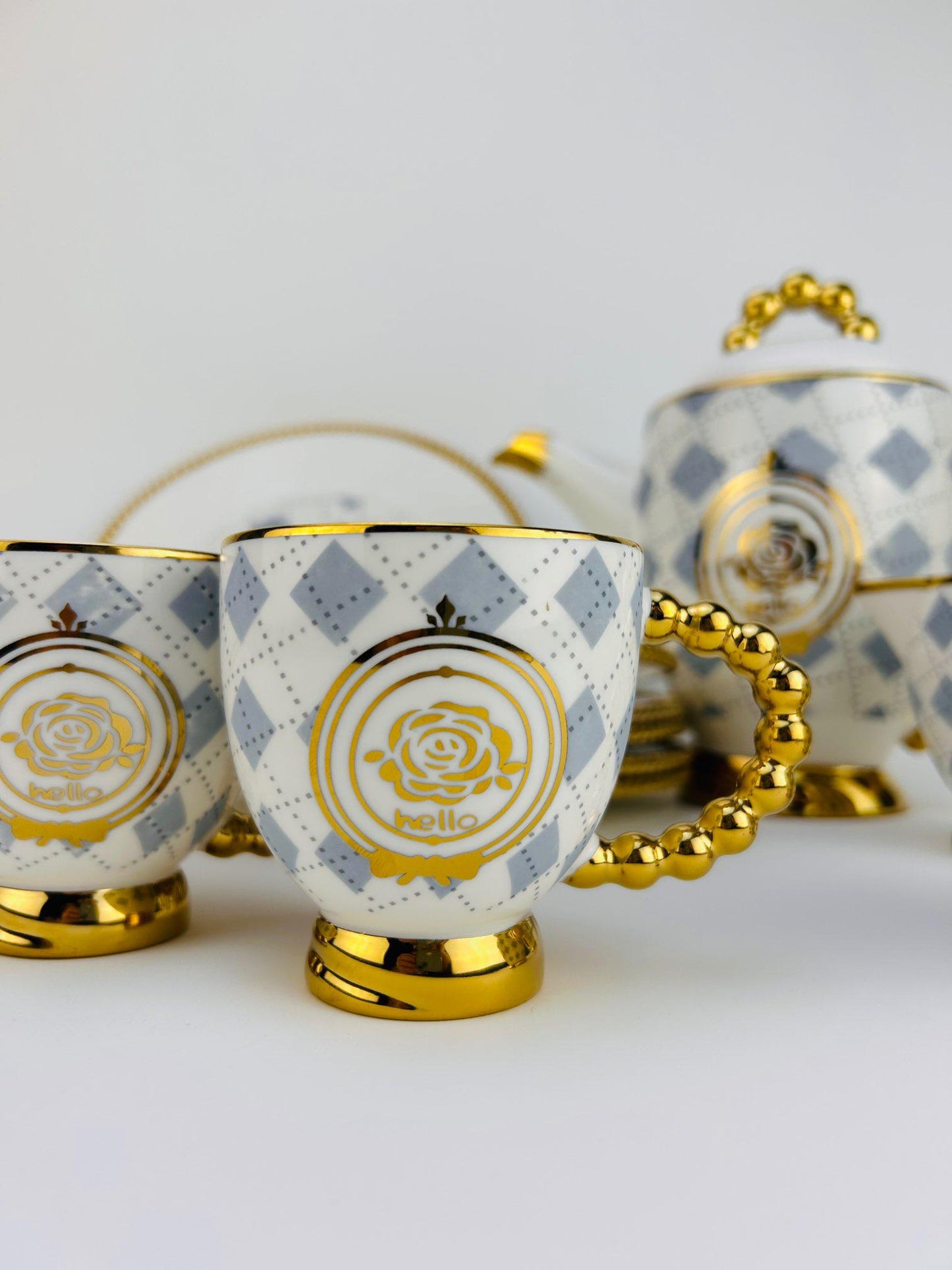 tea set, crockery, teacup set, tea, ceramic, kitchen items