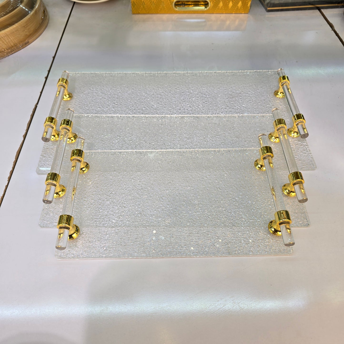 tray
3 tray
serving tray
transparent tray
decorative tray
food tray
serving tray with handles
serveware
dinner trays
glass tray
large serving tray
gold serving tray