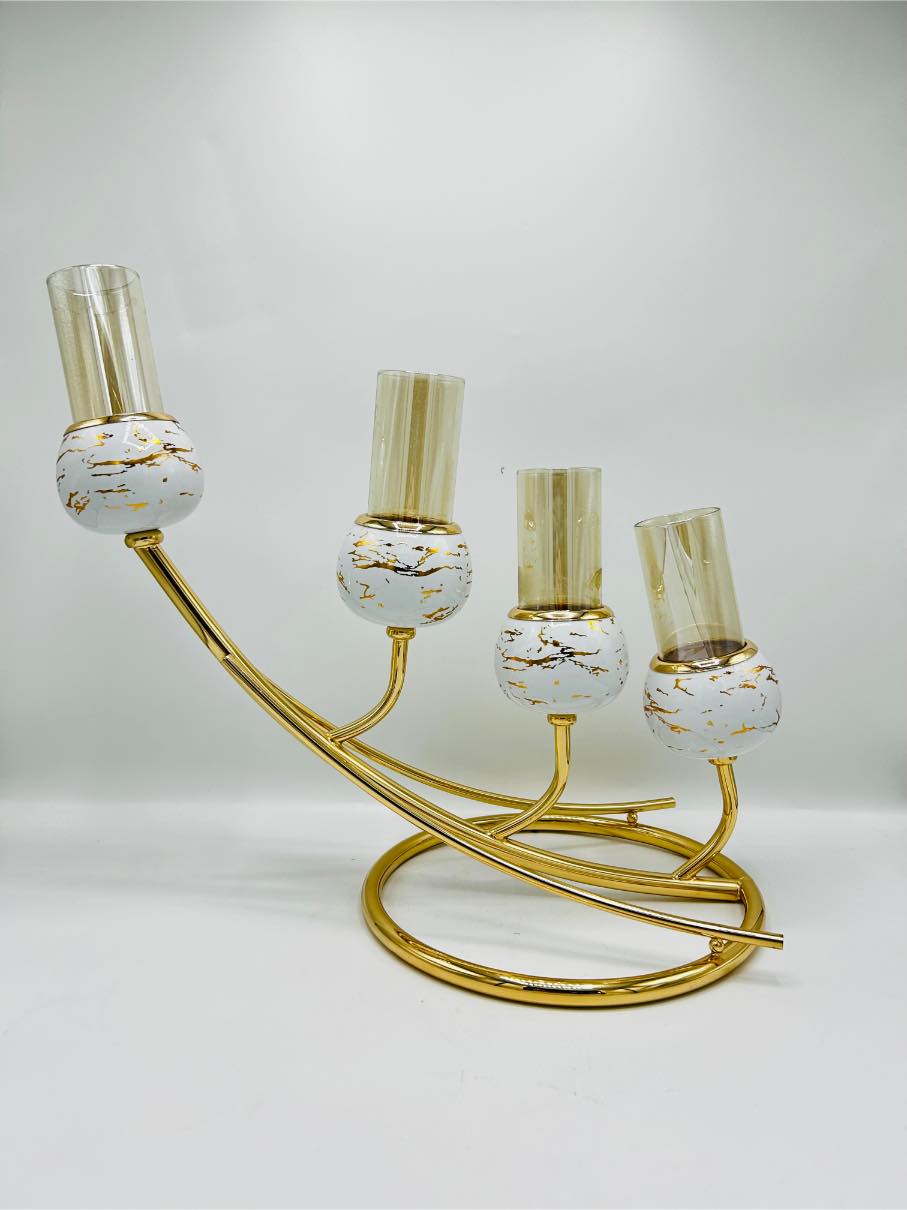 4 candle set stand