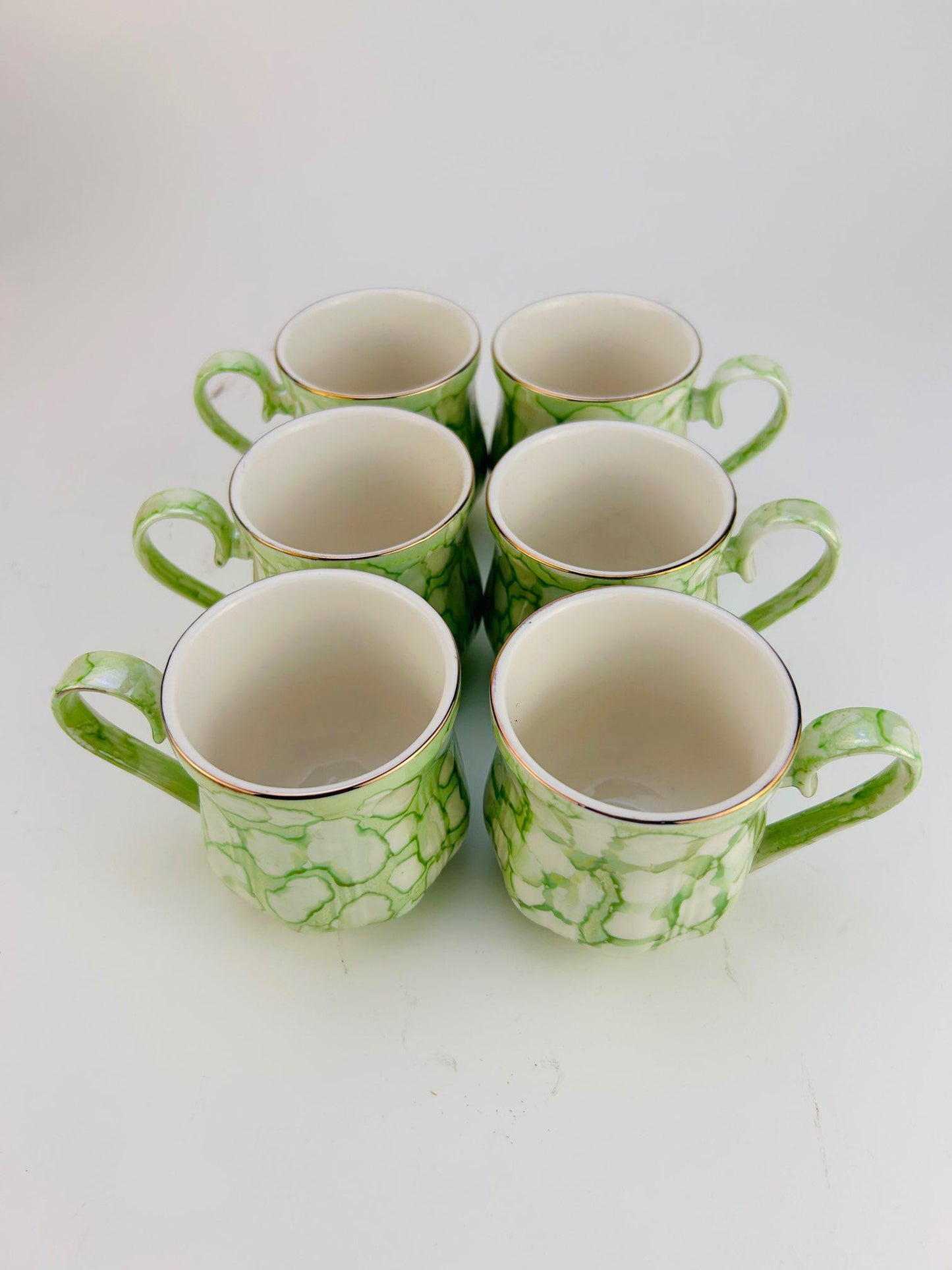 cups, 6 tea cups