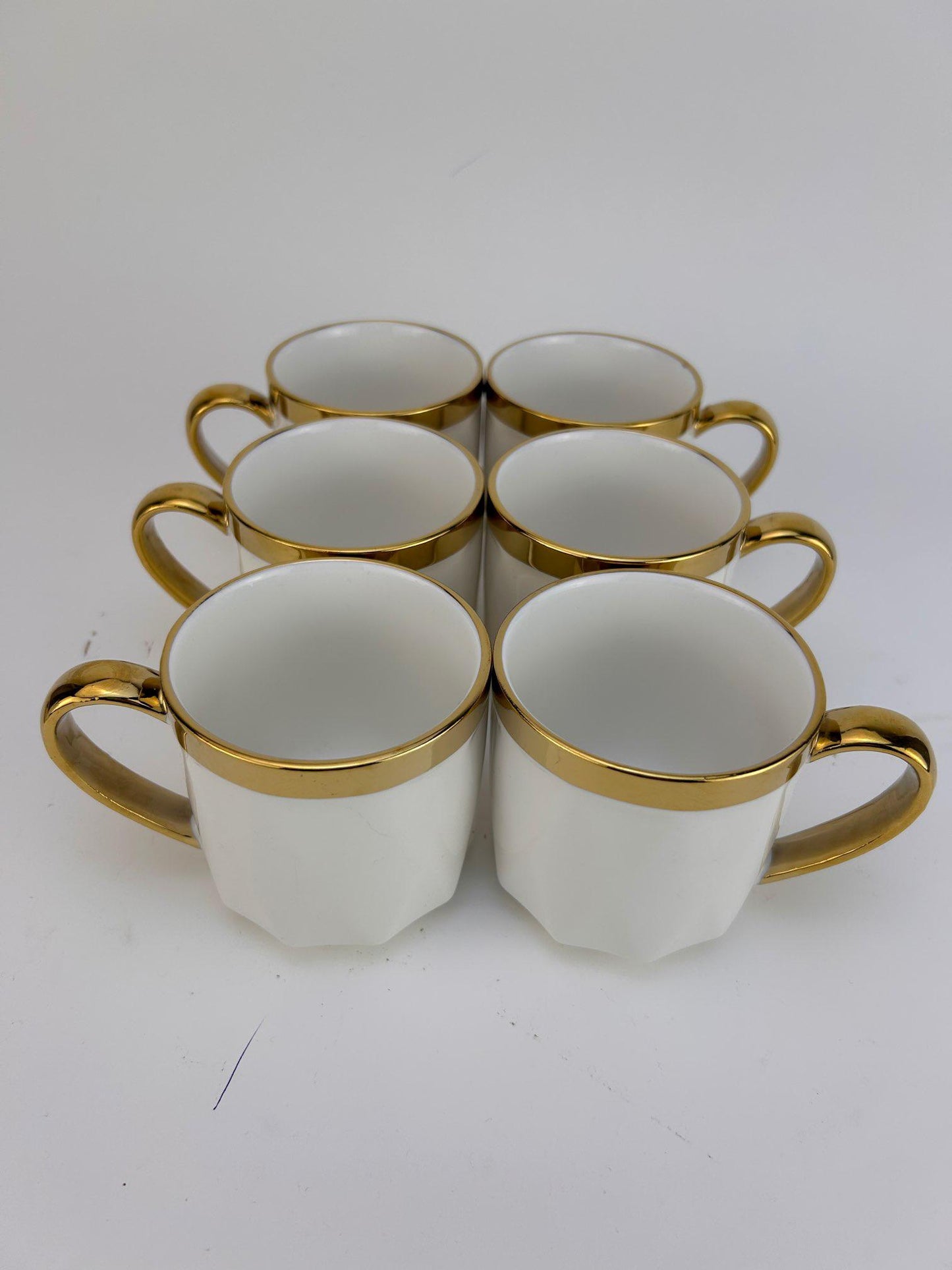 6 PCS Fancy coffee/tea set gold platted colored