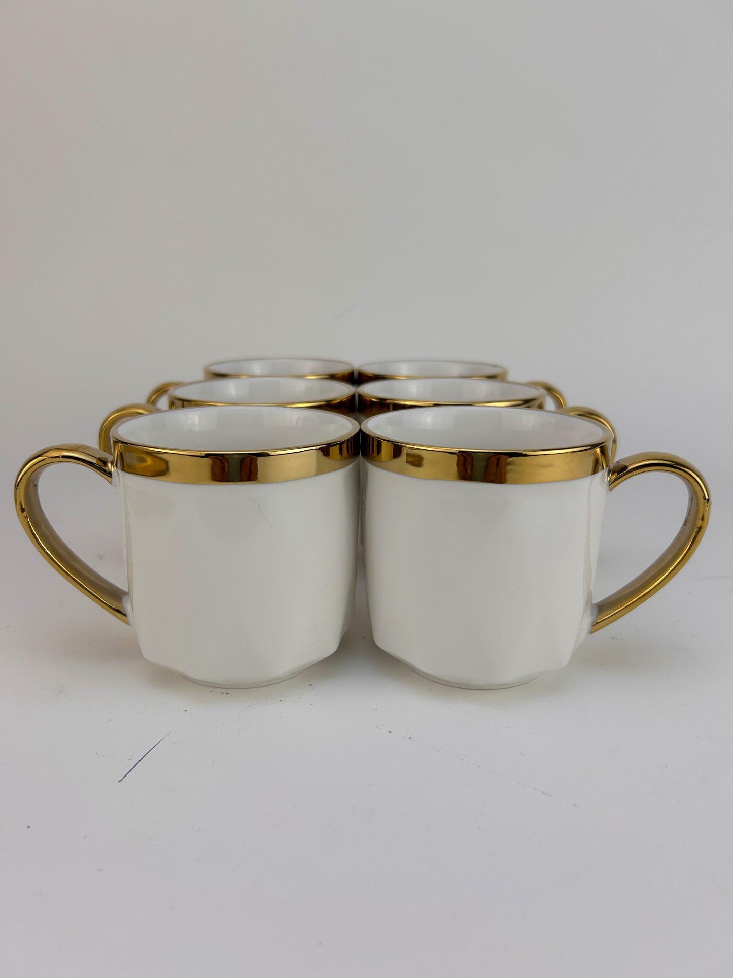 6 PCS Fancy coffee/tea set gold platted colored