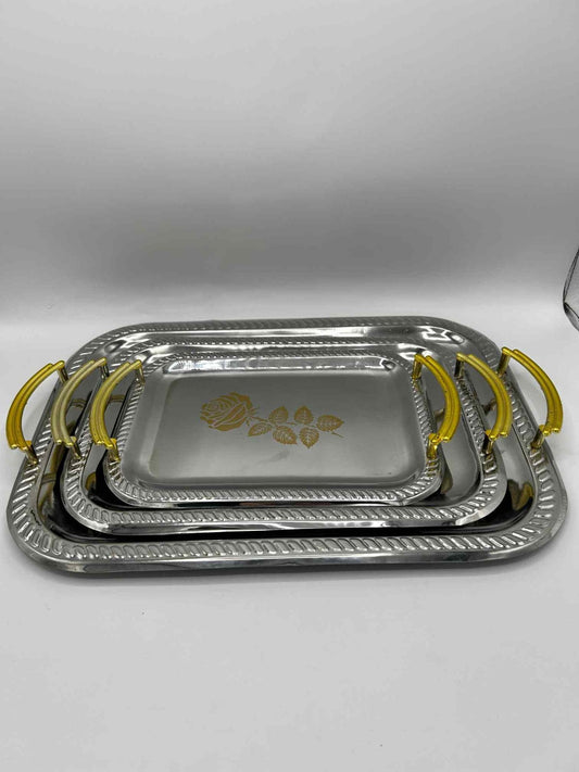 3pcs Steel  Tray