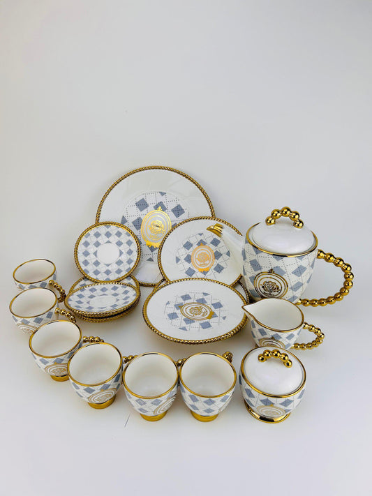 tea set, crockery, teacup set, tea, ceramic, kitchen items 

